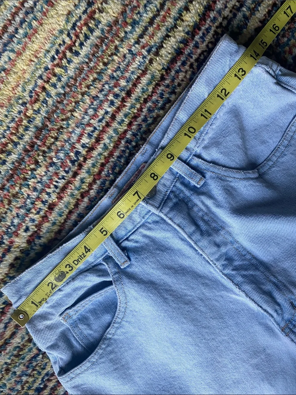 Vintage 90’s Guess by Marciano Faded Light Blue Jean Shorts 30